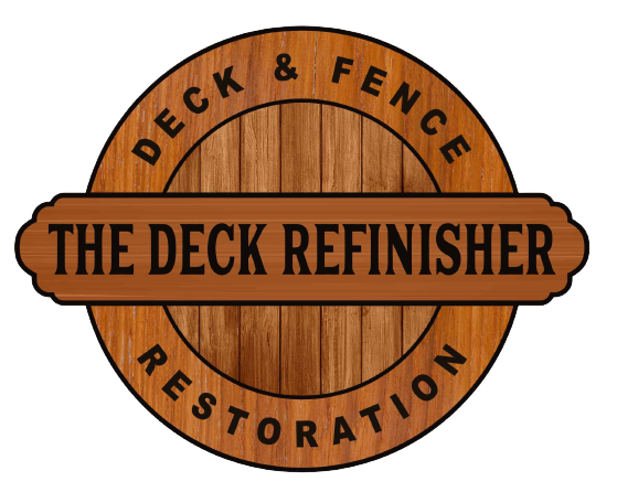 A logo for the deck refinisher.